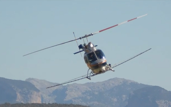 Fumigació en helicòpter